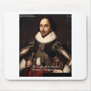 Shakespeare "Honesty Legacy" Quote Gifts & Cards Mouse Mat