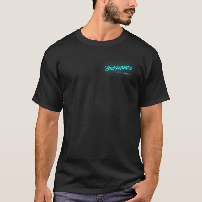 Shakespeare Illuminated Logo Turquoise T-Shirt (Front)