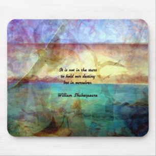Shakespeare Inspirational Quote About Destiny Mouse Mat