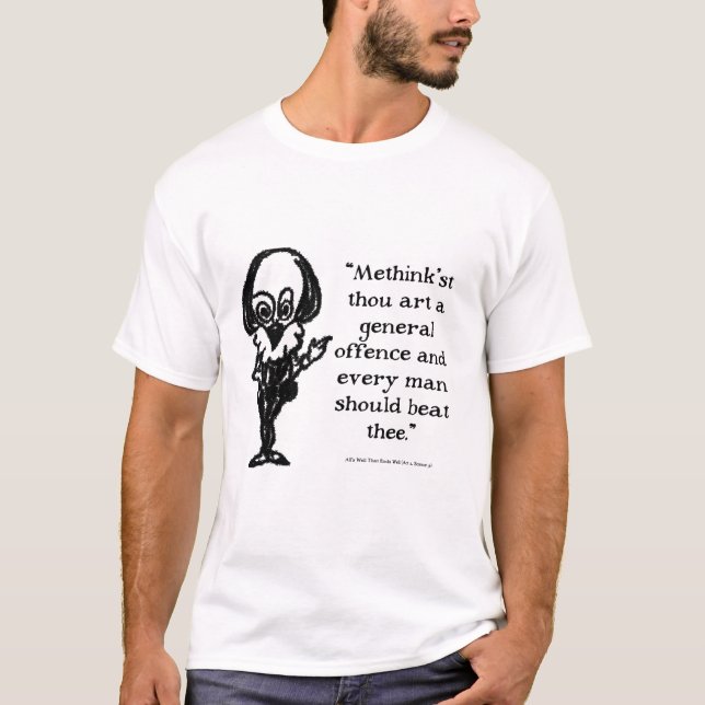 Shakespeare Insults Alls Well T-Shirt (Front)