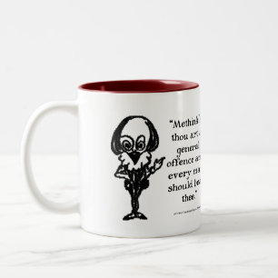Shakespeare Insults -All's Well that Ends Well Two-Tone Coffee Mug