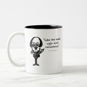 Shakespeare Insults As You Like it Two-Tone Coffee Mug