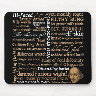 Shakespeare Insults Collection Mouse Mat