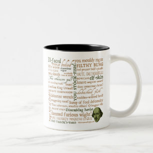 Shakespeare Insults Collection Two-Tone Coffee Mug