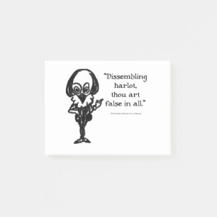 Shakespeare Insults Comedy of Errors Post-it Notes