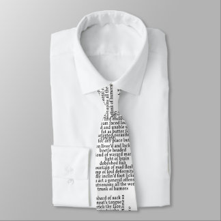 Shakespeare Insults List Funny Theatre Tie