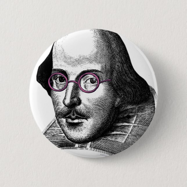 Shakespeare Lennon 6 Cm Round Badge (Front)