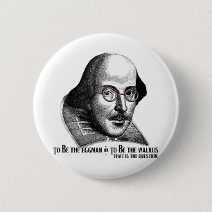 Shakespeare Lennon II 6 Cm Round Badge
