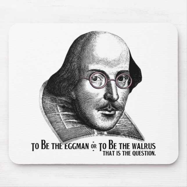 Shakespeare Lennon II Mouse Mat (Front)