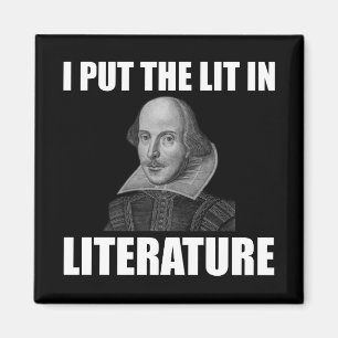 Shakespeare Literature Fan Funny Magnet