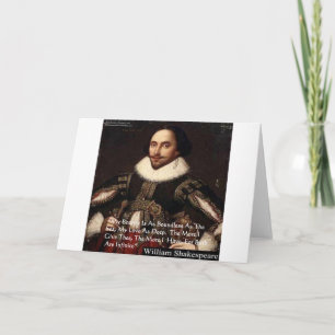 Shakespeare "Love Infinite" Love Quote Gifts & Tee Card
