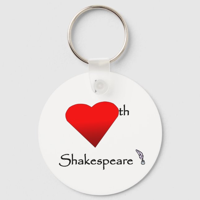 Shakespeare Love Key Ring (Front)