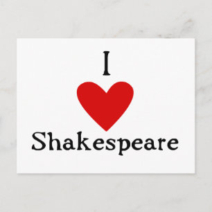 Shakespeare Love Postcard