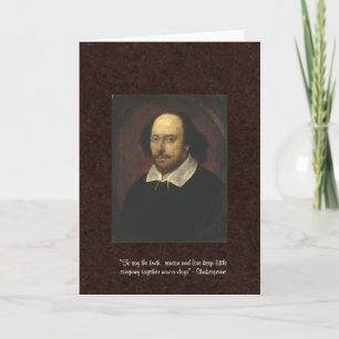 Shakespeare "Love/Reason" Quote Greeting Card