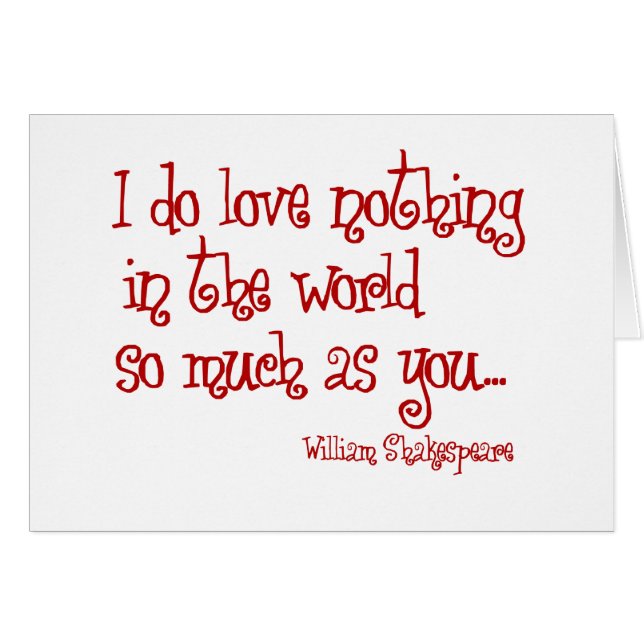 shakespeare love red (Front Horizontal)