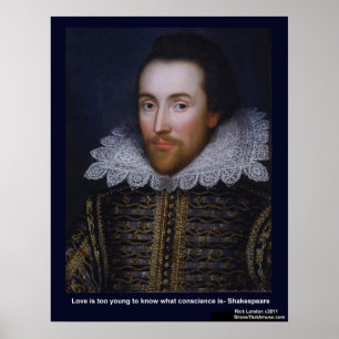 Shakespeare Love Too Young Love Quote Posters