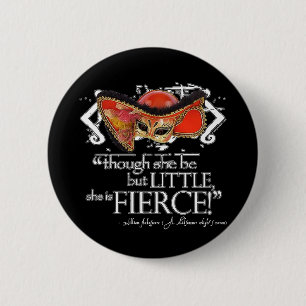 Shakespeare Midsummer Night's Dream Fierce Quote 6 Cm Round Badge