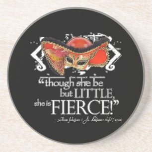 Shakespeare Midsummer Night's Dream Fierce Quote Coaster