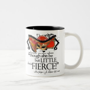 Shakespeare Midsummer Night's Dream Fierce Quote Two-Tone Coffee Mug