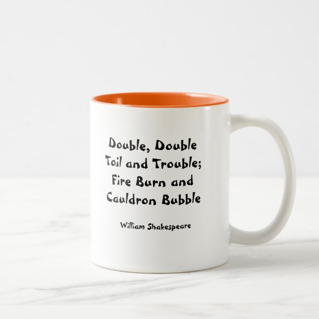 Shakespeare mug - double double toil & trouble (Right)