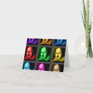 Shakespeare Pop Art Card