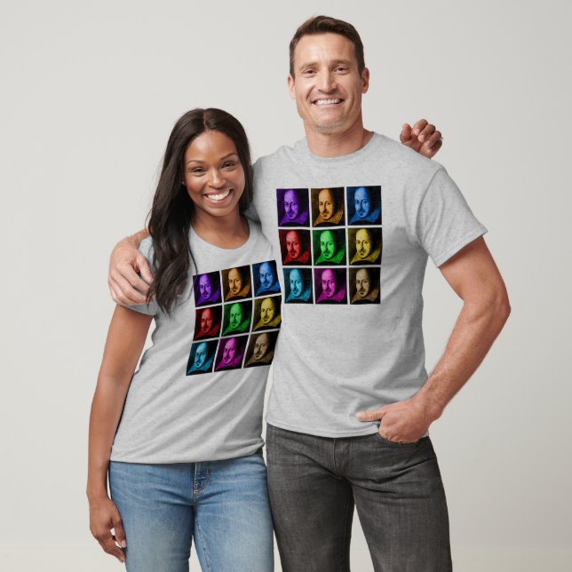 Shakespeare Pop Art T-Shirt (Unisex)