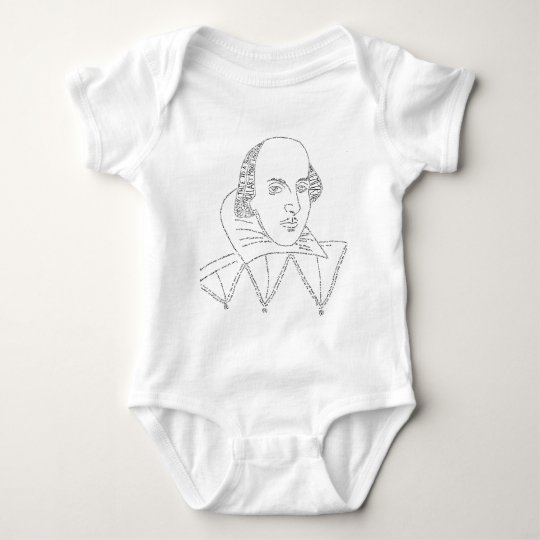 Shakespeare Portrait Baby Bodysuit