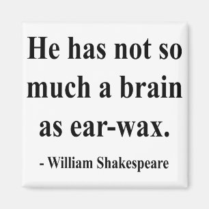 Shakespeare Quote 12a Magnet