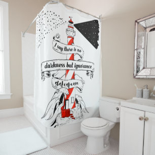 Shakespeare quote 12th night shower curtain