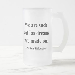 Shakespeare Quote 2a Frosted Glass Beer Mug
