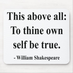 Shakespeare Quote 8a Mouse Mat