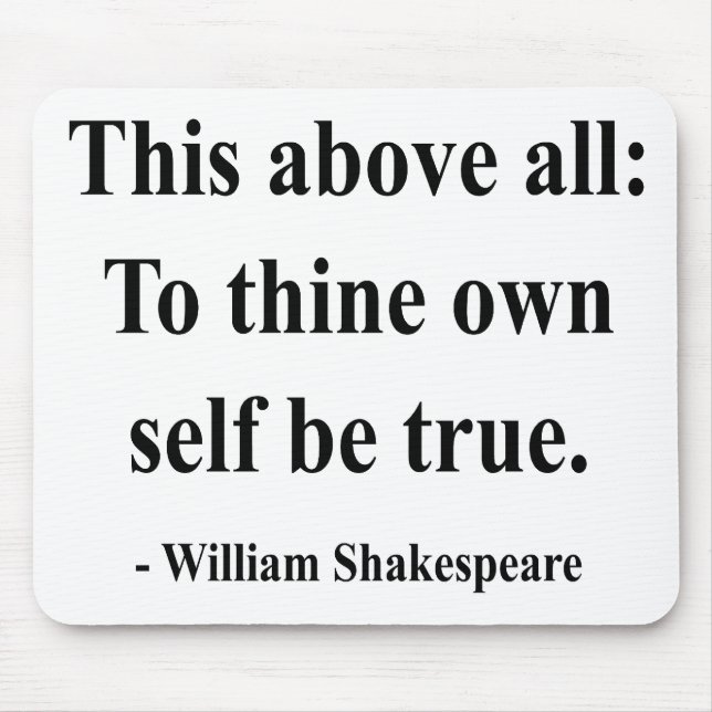 Shakespeare Quote 8a Mouse Mat (Front)
