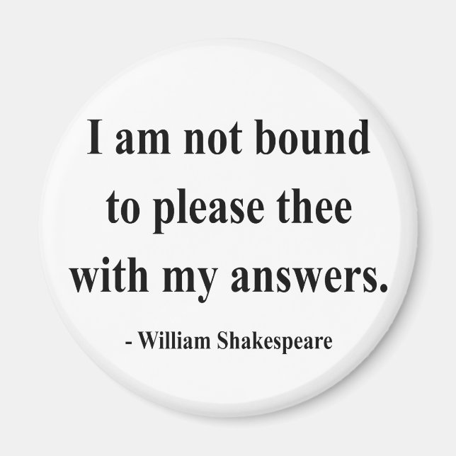 Shakespeare Quote 9a Magnet (Front)