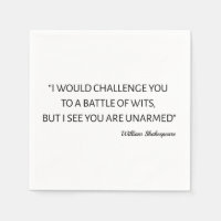 Shakespeare Quote - Battle Of Wits
