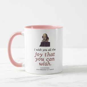 Shakespeare Quote Cute Chic Theatre Happy Birthday Mug