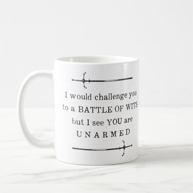 Shakespeare Quote Funny Coffee Mug (Left)