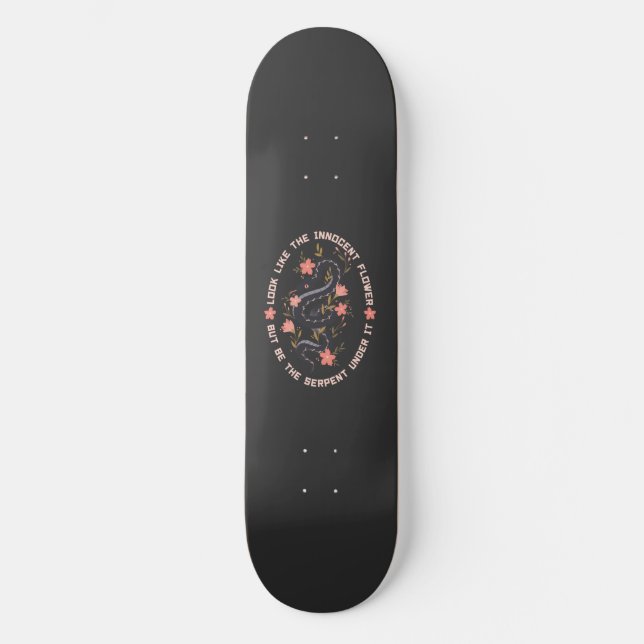 Shakespeare quote - Lady Macbeth Skateboard (Front)