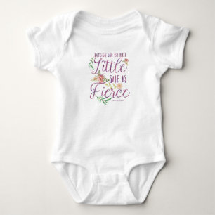 Shakespeare quote   Little and fierce Baby Bodysuit