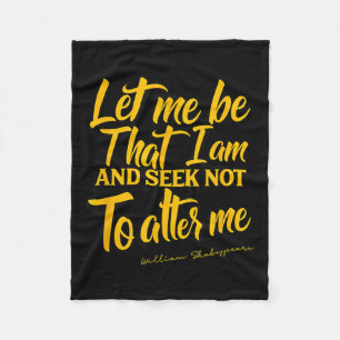 Shakespeare Quote Much Ado About Nothing Gift Play Fleece Blanket