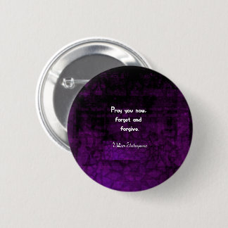 Shakespeare Quote on Life & Forgiveness 6 Cm Round Badge