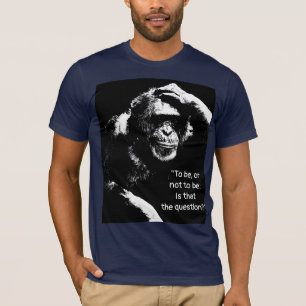 Shakespeare Quote Thinking Monkey Pop Art Men's T-Shirt