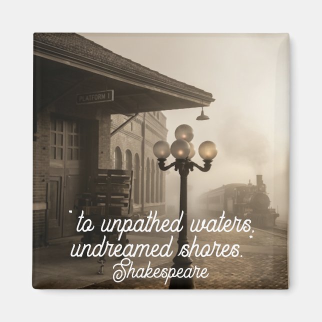 Shakespeare Quote Travel Magnet (Front)