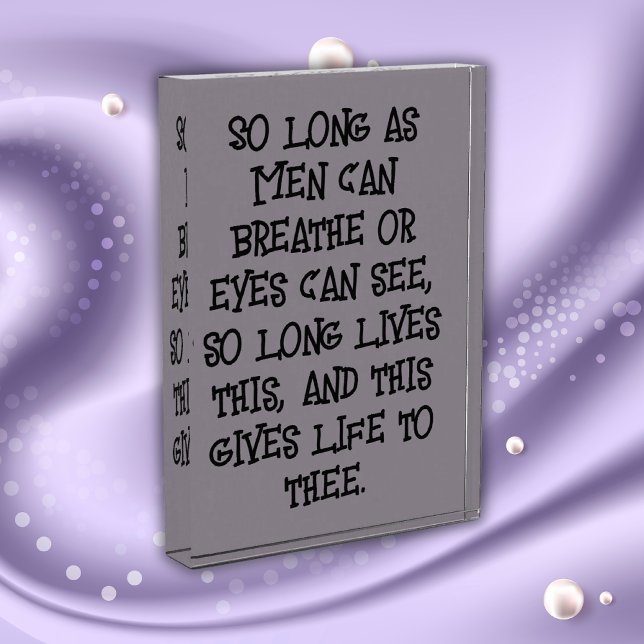 Shakespeare - So long as Men...... | Photo Block (Creator Uploaded)