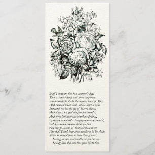 Shakespeare Sonnet # 18 Invitation