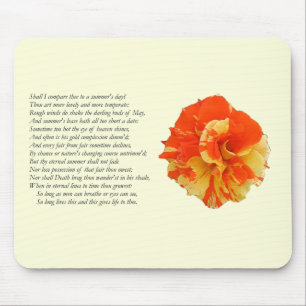 Shakespeare Sonnet # 18 Mouse Mat