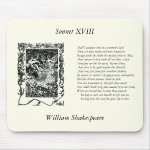 Shakespeare Sonnet # 18 Mouse Mat