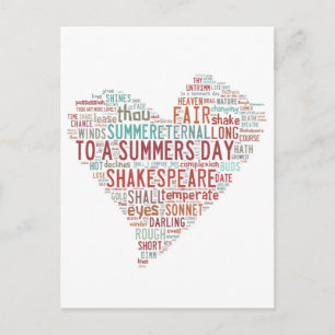 Shakespeare Sonnet 18 Postcard