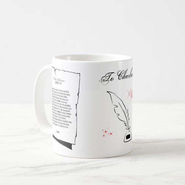 Shakespeare Sonnet 41 Coffee Mug (Front Left)