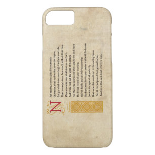Shakespeare Sonnet 55 (LV) on Parchment iPhone 8/7 Case