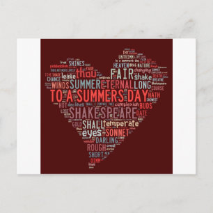 Shakespeare Sonnet Postcard